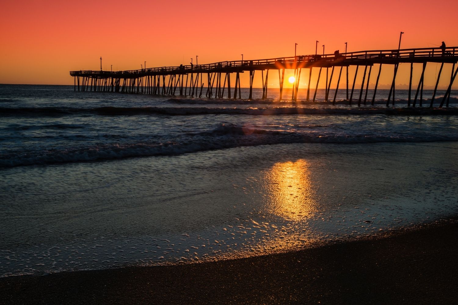 The Pier At Sunrise in Kitty Hawk, NC