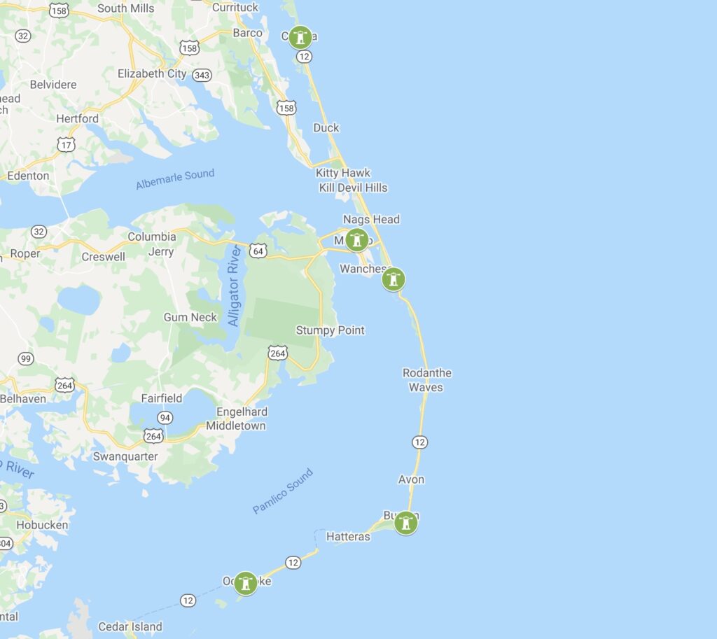 5 BEAUTIFUL Outer Banks Lighthouses To See