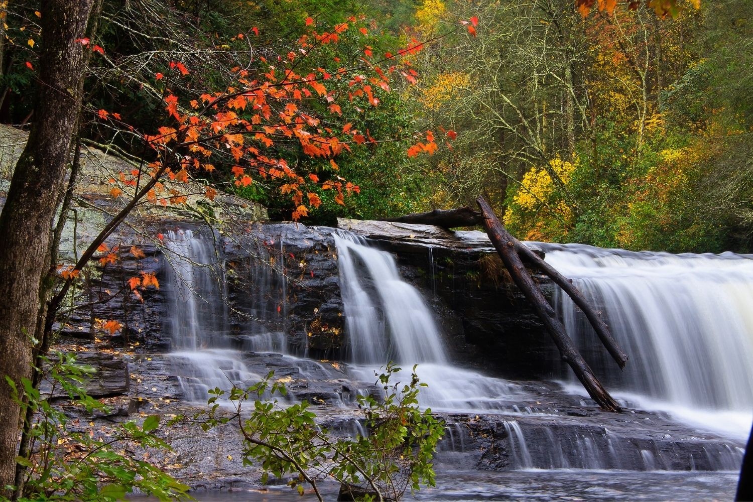 Hooker Falls - best waterfalls in north carolina