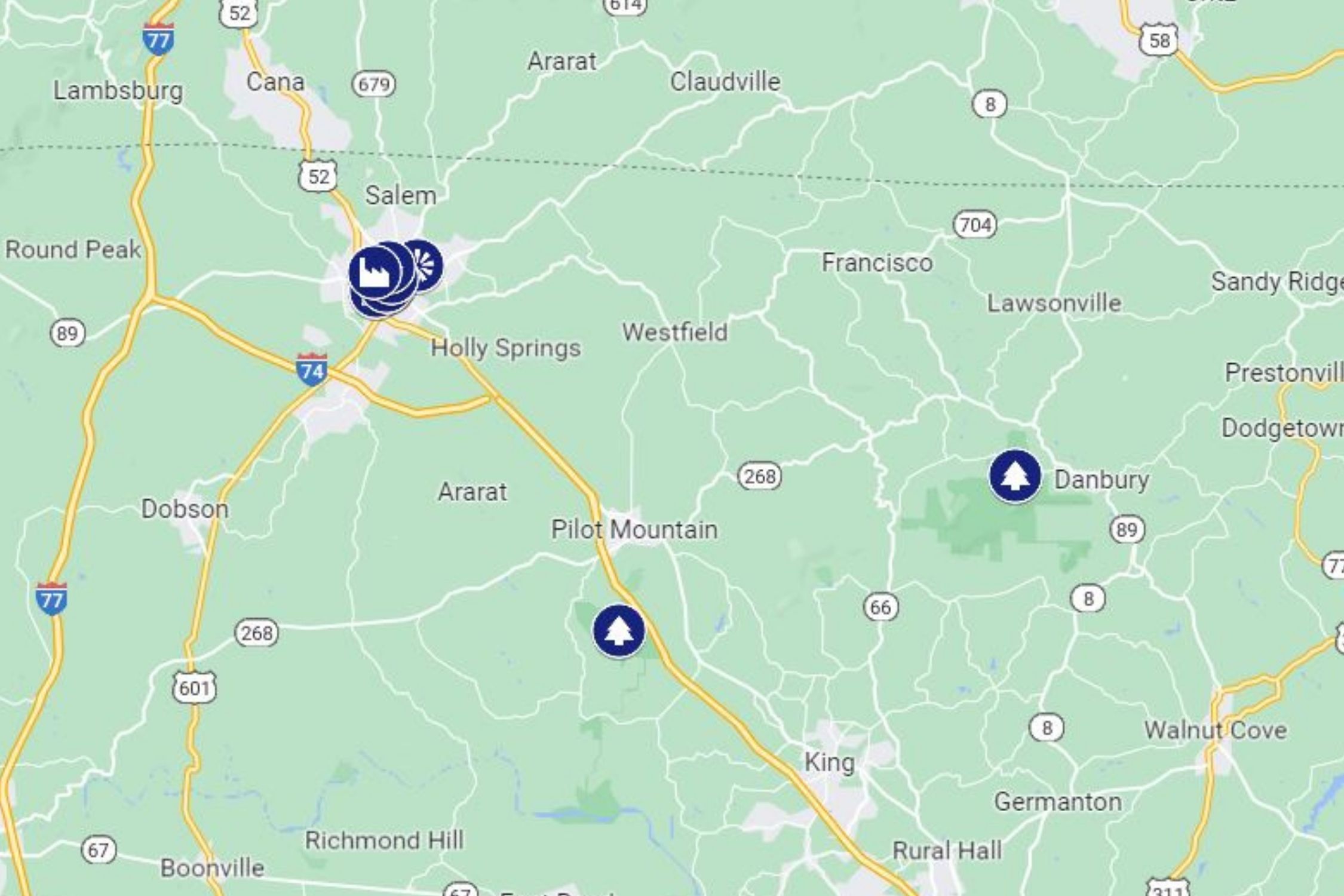 Best Things To Do In Mount Airy Map