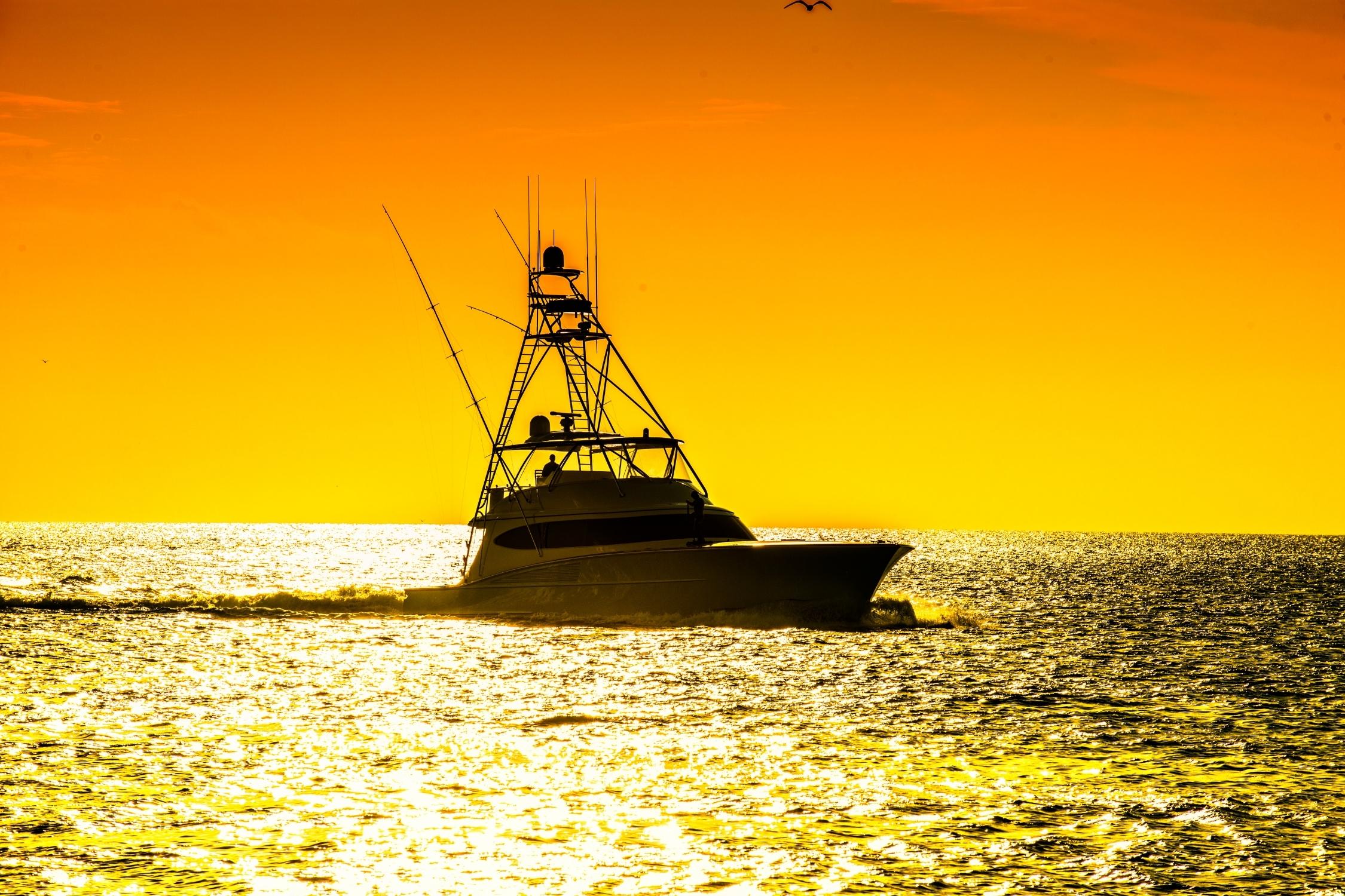 Fishing Charter At Sunrise