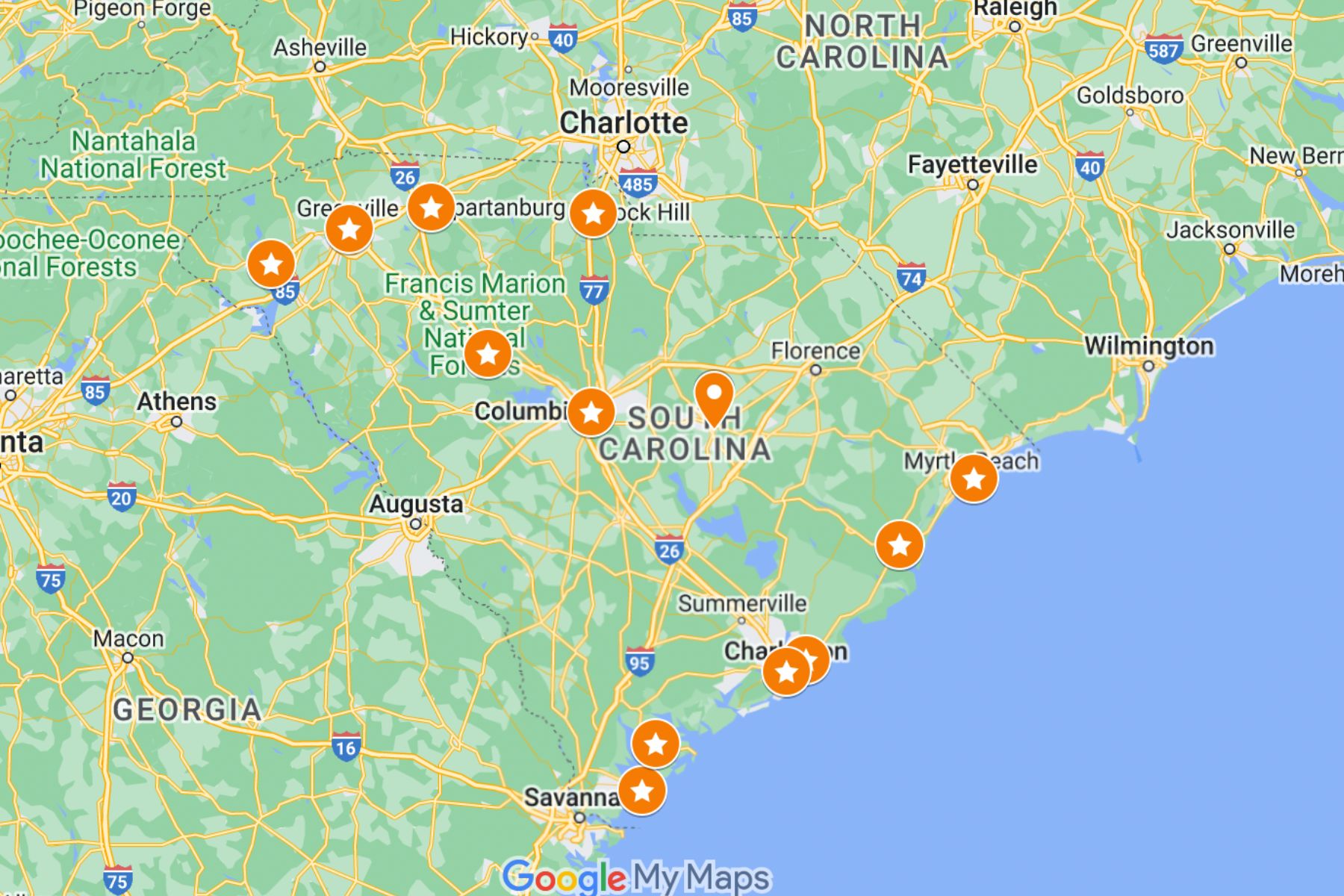 Popular Cities in SC to Visit